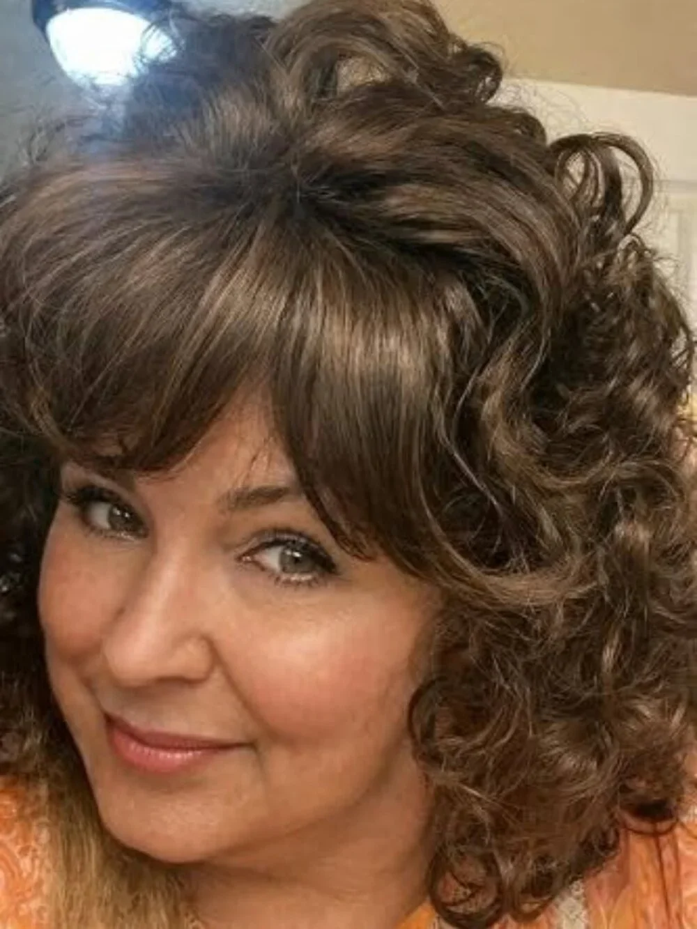Curly Synthetic Wig (Brown)